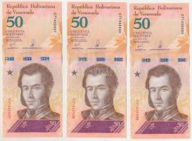 Venezuela 2018. 50B (3x) sorszámkövetők "C71432437 - C71432439" T:UNC
Venezuela 2018. 50 ...
