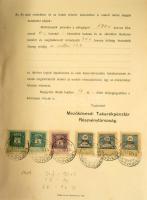 Óriási okmánybélyeges irat gyűjtemény. közel 200 darab Miskolc környéki irat nagyrészt az 1910-1950-...