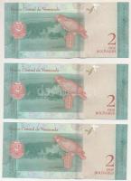 Venezuela 2018. 2B (3x) sorszámkövetők "J48426557 - J48426559" T:UNC
Venezuela 2018. 2 Bo...
