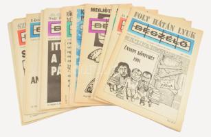 Beszélő folyóirat 1991 évfolyamának 11 darab száma