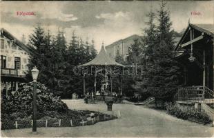 1908 Előpatak, Valcele; Főkút és svájci ház, fürdő. J.M.N. 59. / fountain, spring source, spa (EB)