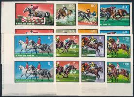 1971 Lósport (II.) vágott sor ívsarki függőleges párokban (10.000)