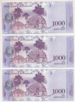 Venezuela 2017. 1000B (3x) sorszámkövetők "N16076552 - N16076554" T:UNC
Venezuela 2017. 1...