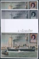 2025/05 Robert Fulton 4 db-os emlékív garnitúra (30.000)