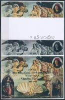 2025/08 Sandro Botticelli 4 db-os emlékív garnitúra (30.000)