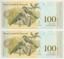 Venezuela 2017. 100.000B (2x) sorszámkövetők "A70083387 - A70083388" T:UNC
Venezuela 2017...