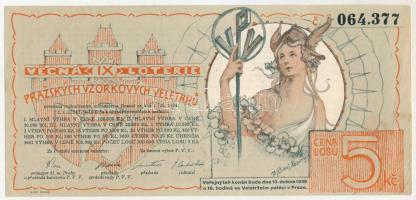 Csehszlovákia 1934. "Vecná IX. Loterie Prazskych Vzorkovych Veletrhu" (IX. Prágai Mintavás...