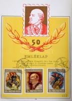 Kis magyar tétel főleg az 1960-1970-es évekből 4 db kis illetve közepes berakóban, benne sorok és bl...