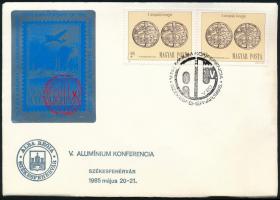 1985/2 V. Alumínium Konferencia emlékív borítékon alkalmi bélyegzéssel (15.000+)