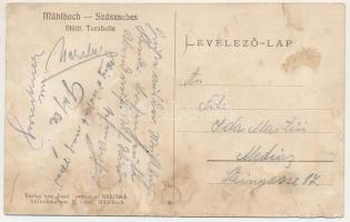 Szászsebes, Mühlbach, Sebesul Sasesc, Sebes; Städt. Turnhalle / Városi tornaterem. Josef Baumann kia...