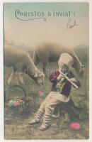 1910 Christos a Inviat! Principele Nicolae al României / Romanian Easter greeting with Prince Nichol...