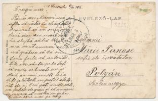 1915 Szászsebes, Mühlbach, Sebesul Sasesc, Sebes; Postamt / Postahivatal, Ernst üzlete. Anna Gross k...