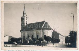 1944 Szászsebes, Mühlbach, Sebesul Sasesc, Sebes; Biserica ortodoxa si Gimnazium / Ortodox templom é...