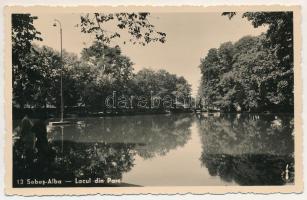 Szászsebes, Mühlbach, Sebesul Sasesc, Sebes; Lacul din parc / Városligeti tó / park, lake