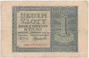 Lengyelország 1941. 1Zl "AB 6851936" T:F
Poland 1941. 1 Złoty "AB 6851936" C:F
...