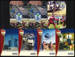 1999-2002 Rendőrségi kártyanaptárak, 7 db