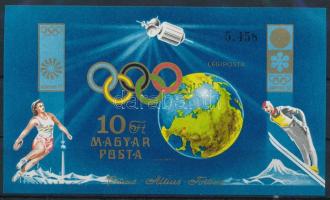 1972 Sapporotól Münchenig vágott blokk (15.000)