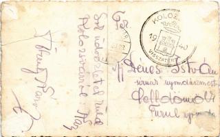1940 Kolozsvár, Cluj; Deák Ferenc út, Ford képviselet, cukrászda, Dr. Halász gyógyszertár, Dombi, St...