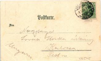 1904 Frankfurt, Eschenheimer Thurm, Römer u. Gerechtigkeits Brunnen, Schützenbrunnen / tower, founta...