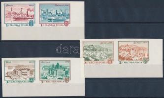 1972 Óbuda-Buda-Pest vágott sor ívsarki párokban (5.000)