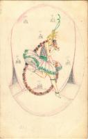 Lady art postcard. B.K.W.I. 423-4. s: Mela Koehler