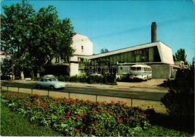 Balatonboglár, Hullám Szálloda, autóbusz, automobil. Képzőművészeti Alap