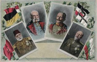 The Vierbund: Wilhelm II, Franz Joseph, Mehmed V and Ferdinand I