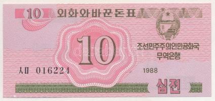 Észak-Korea 1988. 10ch "Szocialista látogató devizaváltó" "003788" T:AU
North K...