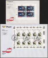 Ausztria 2002-2014 22 db klf blokk és kisív FDC-n (Mi EUR 360.-)