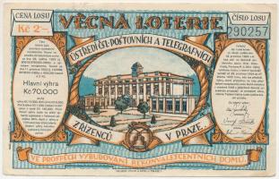 Csehszlovákia 1924. "Ústředí Postovnich a Telegrafnich Zrizencu v Praze" (A prágai posta é...
