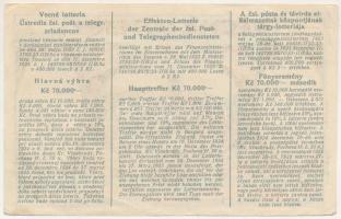 Csehszlovákia 1924. "Ústředí Postovnich a Telegrafnich Zrizencu v Praze" (A prágai posta é...