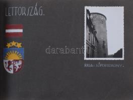 1931 Északi emlékek, IV. Finn-Ugor Kongresszus, 114 db RÉGI fotó és képeslap albumba ragasztva, orsz...