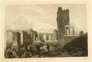 ca 1800-1850 30 db nagyrészt látkép metszet, Németország, Földközi tenger, stb. lapméretek 28x26 cm-...