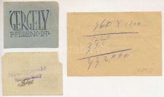1926. Budapest "Gergely F. Ferenc Rt." 50f vegyipari cikkek utalvány + "A Köztisztvis...