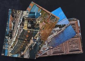 100 db MODERN külföldi város képeslap / 100 modern foreign town postcards