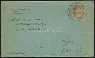 1904 Nyomtatvány Turul 5f bérmentesítéssel "KŐRÖSMEZŐ-BUDAPEST" mozgóposta bélyegzéssel Ly...