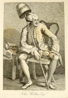 William Hogarth (1697- 1764) John Wilkes angol politikus szatirikus rézmetszetű ábrázolása. 15x21 cm...