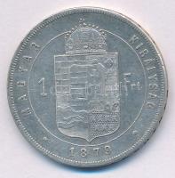 1879KB 1Ft Ag "Ferenc József / Középcímer" T:VF patina
Adamo M15
