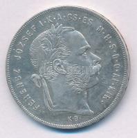 1879KB 1Ft Ag "Ferenc József / Középcímer" T:VF patina
Adamo M15