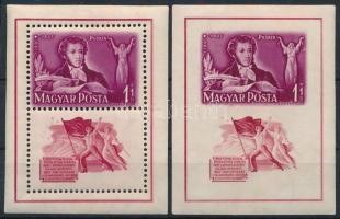 1949 Puskin blokkpár (9.000)