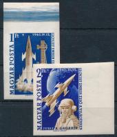 1961 Első ember a világűrben Gagarin ívszéli vágott sor (12.000)