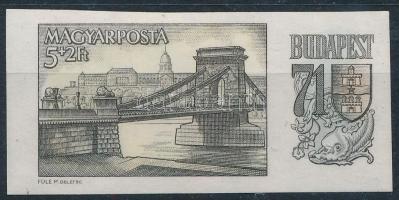 1969 Budapest'71 (I.) vágott bélyeg