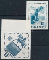 1969 Évfordulók - események 2 db klf vágott bélyeg