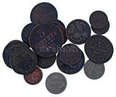 Vegyes, 20db-os, főleg Habsburg Cu érmetétel T:vegyes