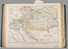 XIX. század közepe "Conversations-lexikon Landkarten" térképek gyűjteménye, kb. 123 térkép...