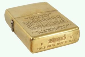 Zippo Bradford öngyújtó, jelzett, 5,5x4 cm