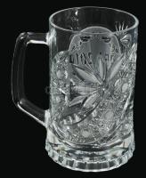 Kristály emlékkorsó, hibátlan, m: 15,5 cm