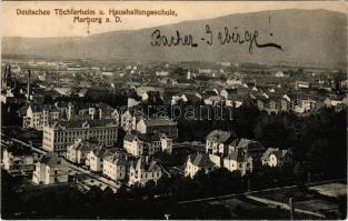 Maribor, Marburg; Töchterheim u. Haushaltungsschule / girls' boarding school (small tear)