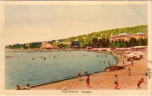 Portoroz, Porto Rose, Portorose; Spiaggia / beach (EK)