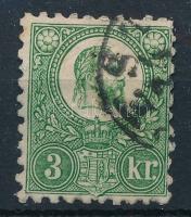 1871 Réznyomat 3kr zöld (10.000)